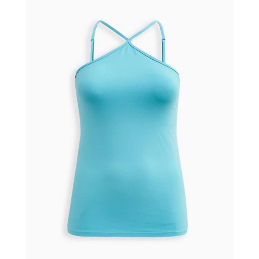 🆕 Blue Foxy High Neck Halter Top 3 3X 22 24 NWT Torrid New!